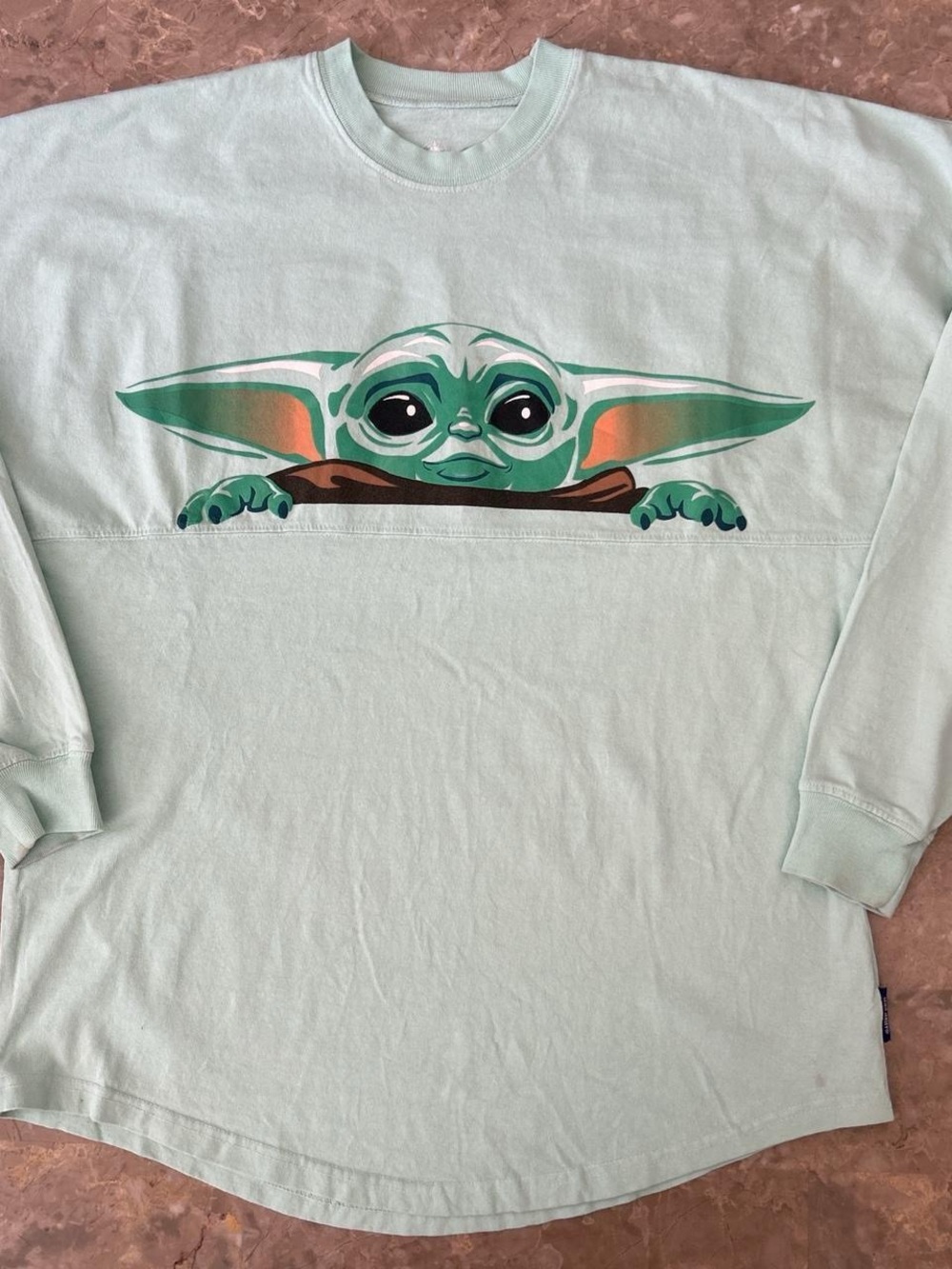 Disney Star Wars Mandalorian Grogu Spirit Jersey Long Sleeve Shirt XS